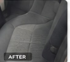 Vehicle seat after interior cleaning